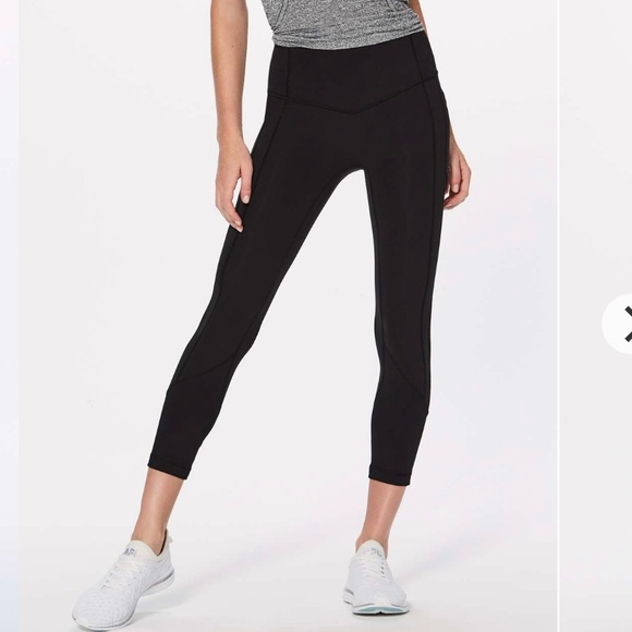 Lululemon All The Right Places Crop II *23" Inseam Women’s 8 Black Pockets - Picture 1 of 16